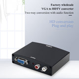 HDTV Converter HDTV to VGA+Av 3Rca Converter Support PAL/NTSC CVBS Composite Video Audio Adapter