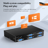 500MHz High quality 1 input to 4 output VGA video splitter