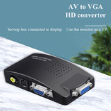 HD RCA CVBS AV TO VGA Adapter HD video Converter Good quality AV TO VGA Converter for HDTV PC