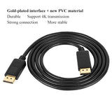 DP to DP adapter Male to Male converter and Gold-Plated Cord, Supports 4K@60Hz, 2K@144Hz Compatible for Dell, HP, ASUS and More