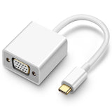 Type-C to VGA Gold-Plated Type-C to VGA Converter Adapter Male to Female for Computer Desktop Laptop and PC