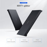 High-quality HDTV Spliter 1 in 16 out and 1 in 16 Out Amplifier Dual Display Video Splitter For DVD PS3 HDTV