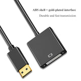 DisplayPort to DVI Adapter, Gold-Plated Male to Female Compatible with Computer, Desktop, Laptop, PC, Monitor, Projector, HDTV