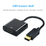 DP to HDTV adapter, gold plated DisplayPort to HDTV male to female compatible for laptop, desktop