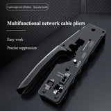 Network Cable Multifunction Crimp Tool Networking Hardware Tools RJ45 Multiple Use Plier Cat7/Cat6/Cat5 Crimp Tool