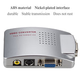 Hot selling 1080P Mini VGA to RCA AV BNC Converter connecter VGA to av adapter with 3.5mm Audio for HDTV PC