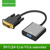 DVI to VGA Adapter 1080p Active DVI-D to VGA Adapter Converter 24+1 Male to Female Adapter