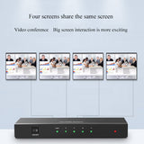 4 Port Audio Hdtv Splitter 1 in 4 out 1X4 4K 60Hz Hdtv Converter 3D Switch 2.0V Hdcp 2.2 Video Spliter HDTV