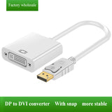 DisplayPort to DVI Adapter, Gold-Plated Male to Female Compatible with Computer, Desktop, Laptop, PC, Monitor, Projector, HDTV