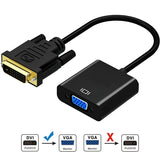 DVI to VGA Adapter 1080p Active DVI-D to VGA Adapter Converter 24+1 Male to Female Adapter