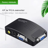 HD RCA CVBS AV TO VGA Adapter HD video Converter Good quality AV TO VGA Converter for HDTV PC