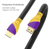 4K 3D Male to Male HDTV Cable 1m 3m 5m 8m 10m 15m HDTV Cable Gold Plated Video HDTV Cable